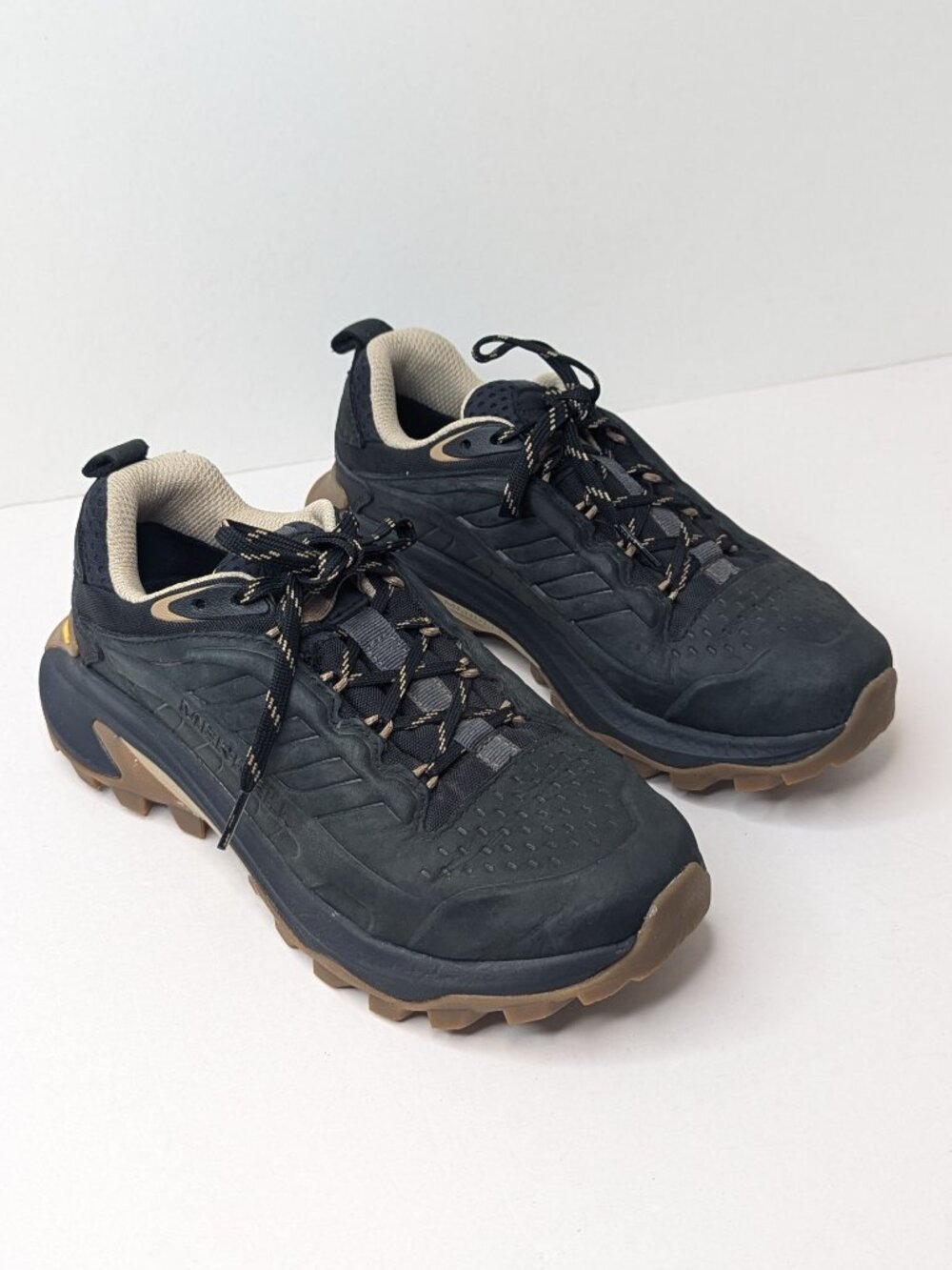 Merrell Moab Speed 2 Waterproof Hiking Shoes Black Leather Womens 5.5